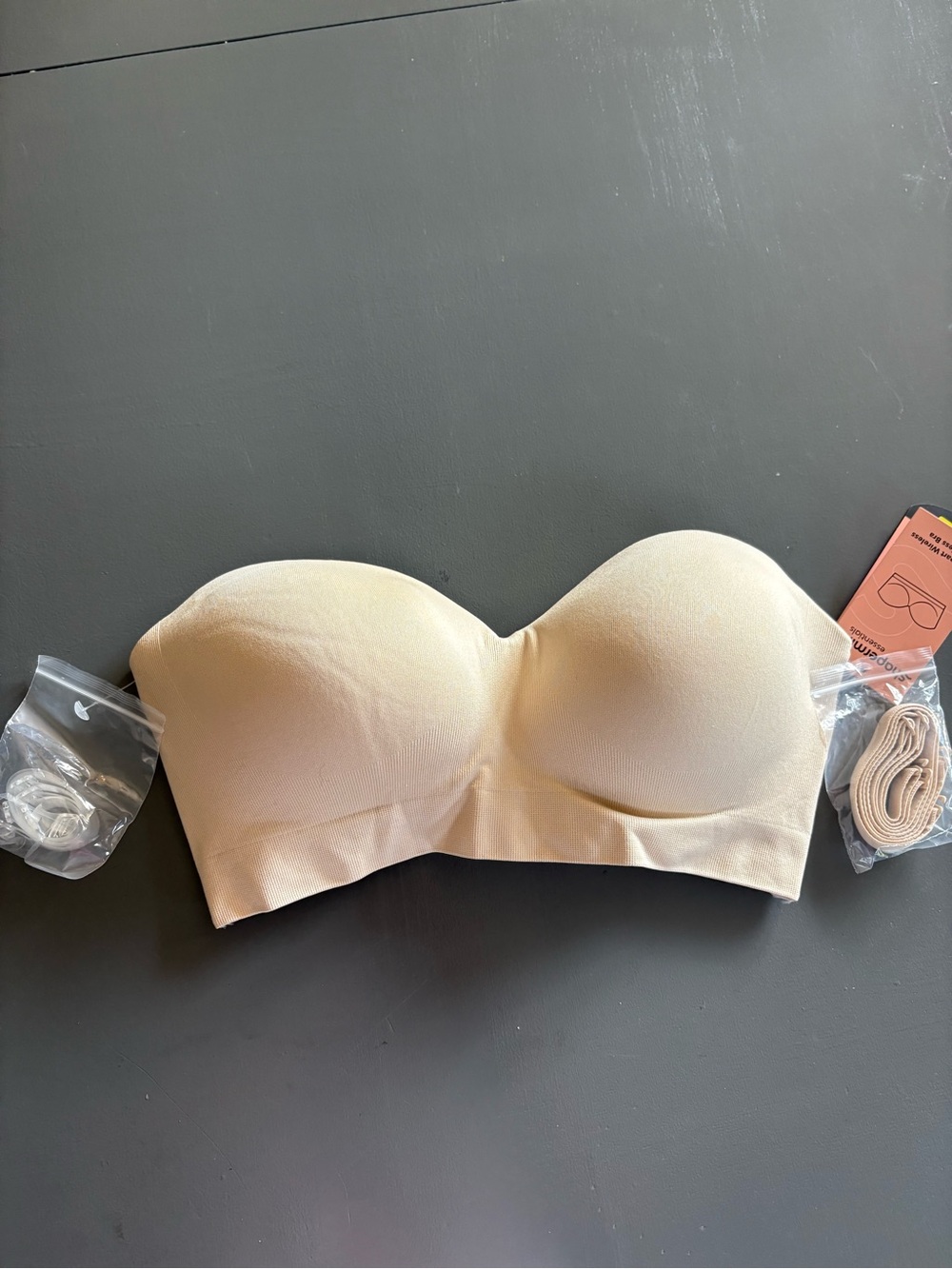 Shapermint Strapless Seamless Convertible Bra - Beige